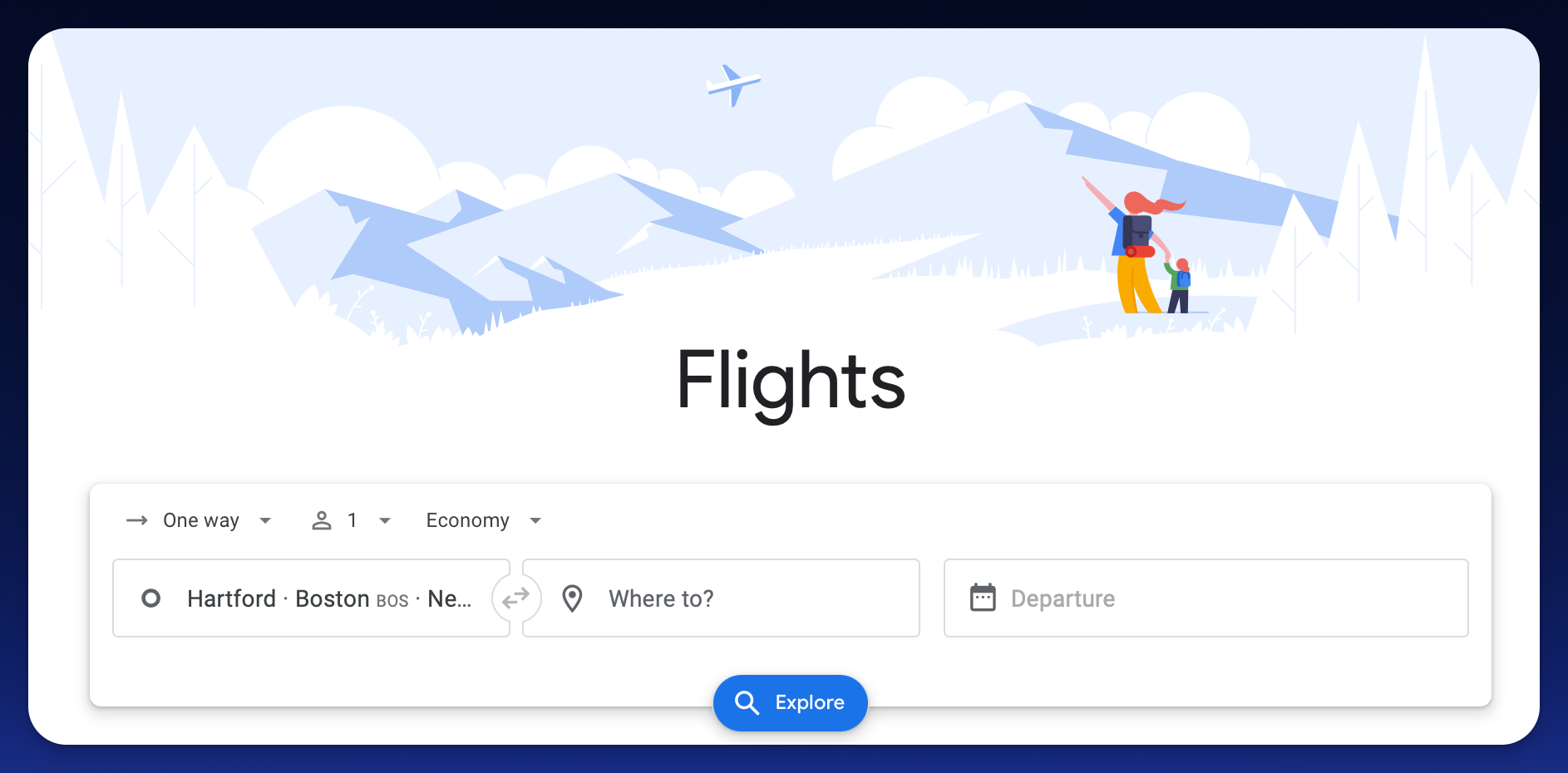 open ended google flights